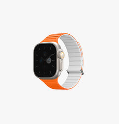 UNIQ Revix Evo reversible Apple Watch band Amber Orange White