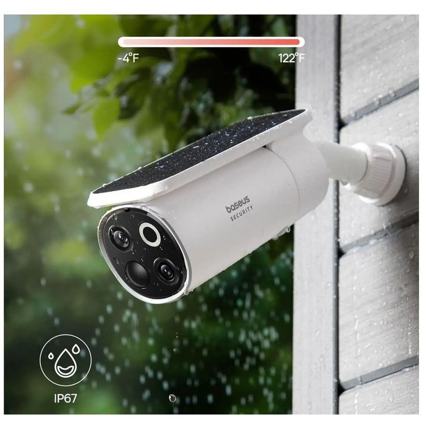 Baseus Security S1 Pro Outdoor Dual Camera 3K 2-Cam Kit White UK | نظام كاميرات بيسوس سيكيورتي اس 1 برو خارجية مزدوجة 3K أبيض