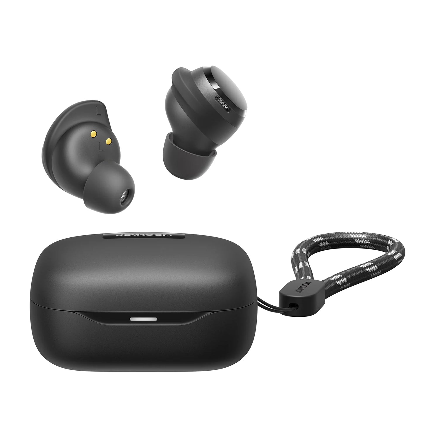 Guhguhkên Bêtêl ên JOYROOM JR-DB3, Bluetooth 5.4, Heta 32 Saetan Dema Lîstinê - Reş | Guhguhkên Bêtêl ên JOYROOM JR-DB3 Jdots Series True – 32 Saet Dema Lîstinê – Reş