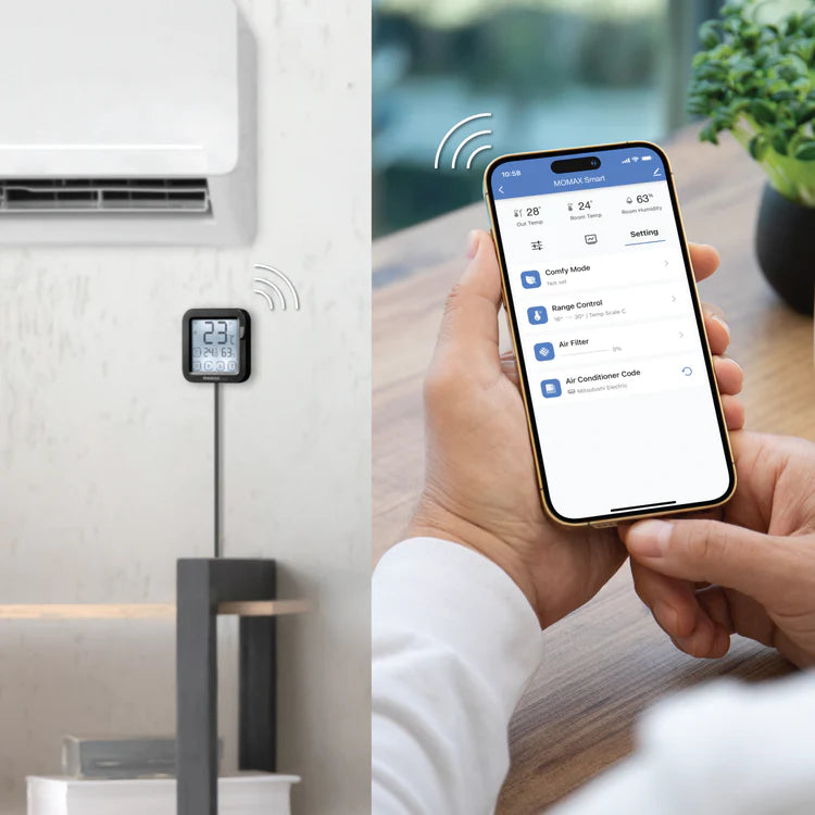 جهاز تحكم ذكي بالتكييف عبر ال WiFi من موماكس | Momax Smart IoT Air Conditioner Controller, Wi-Fi Smart AC Remote