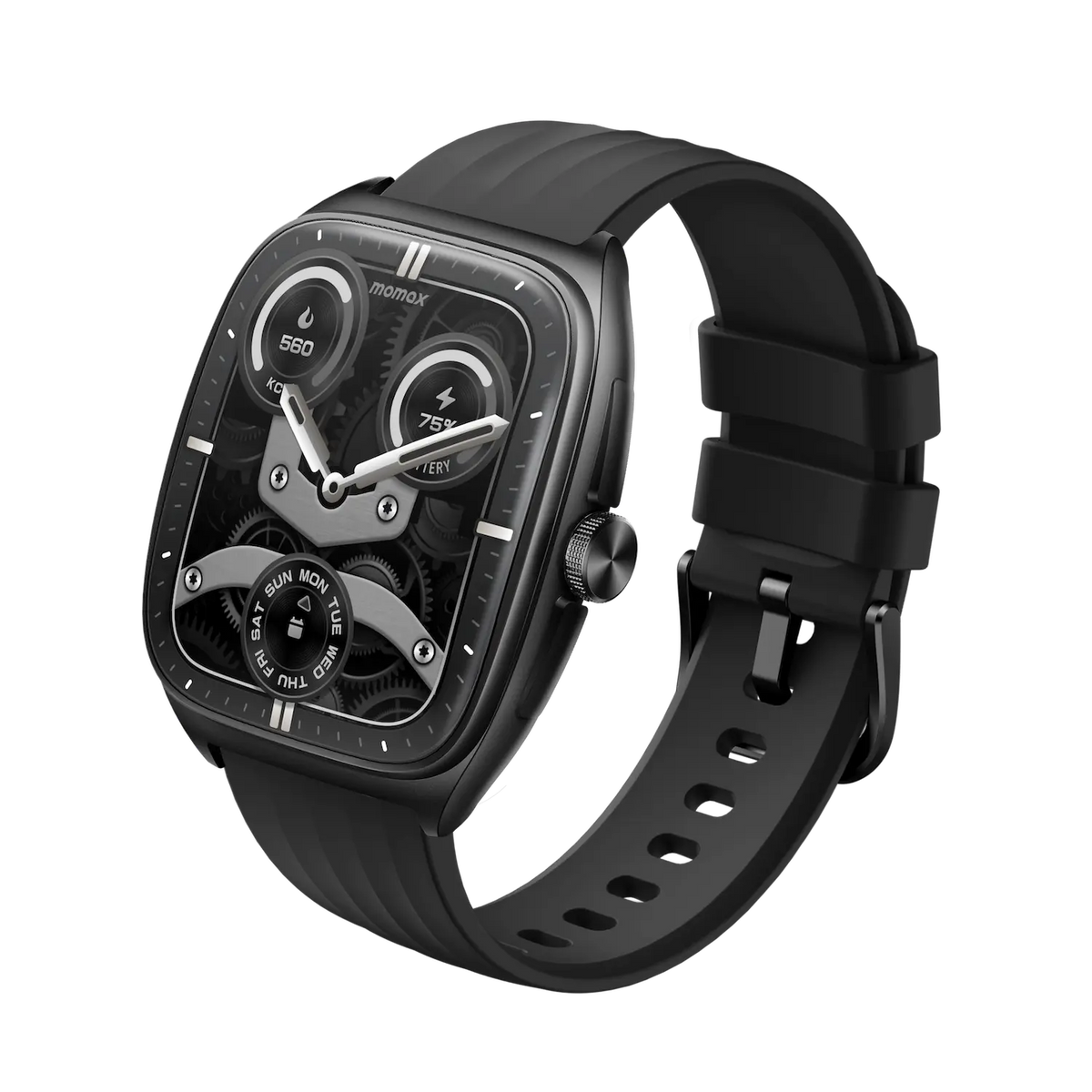 Momax 1-Wear Curvex SW5S Smart Watch Black - Front