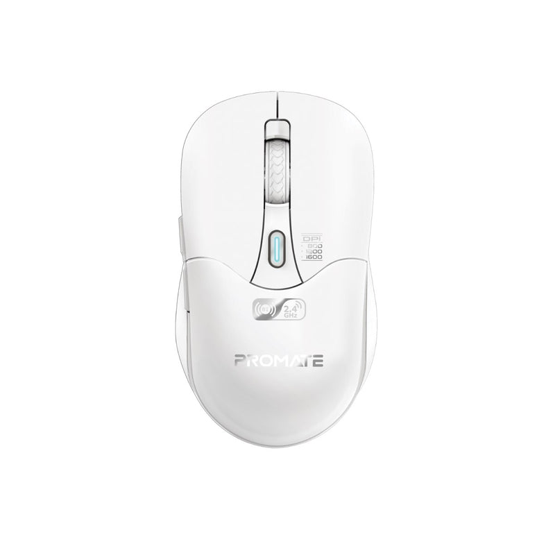 Promate Samo White dual-mode wireless mouse - main view