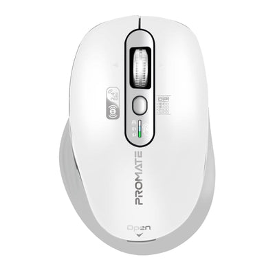 Promate SamoTri White tri-connect wireless mouse - main view