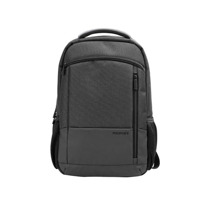 Promate Satchel-BP Laptop Backpack 15.6 inch Mesh Straps Black-Front