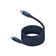 Promate Springy Blue 60W self-organizing magnetic USB-C cable - main view