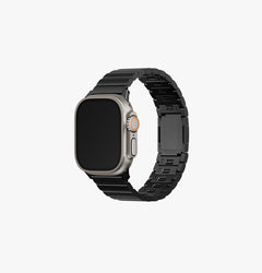 UNIQ Strova Mag self-adjustable steel link Apple Watch band Black