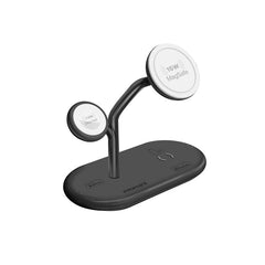 Promate Synergy-Pro محطة شحن MagSafe 57 واط معتمدة MFi - أسود - صورة أمامية