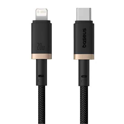 Baseus Dura Cable USB-C 20W 2m Gold+Black - كابل بيسوس دورا