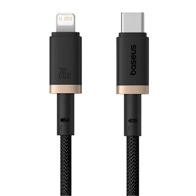 Baseus Dura Cable USB-C 20W 2m Gold+Black - كابل بيسوس دورا