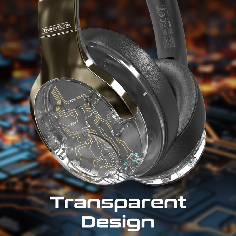Promate TransTune ANC RGB Wireless Headphones 600mAh GunMetal-RGB
