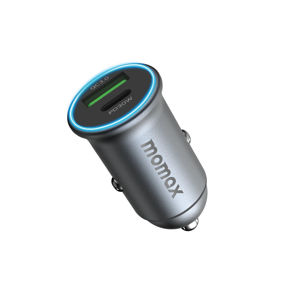 شاحن سيارة موماكس Move مزدوج المنافذ بقدرة شحن 30 واط | Momax MoVe 30W Dual-Port Fast Car Charger