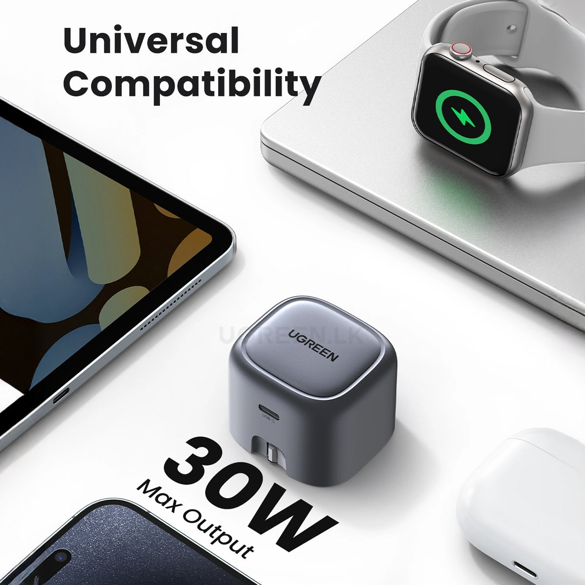 UGREEN Nexode Mini 30W PD GaN Tech Charger | شاحن يوجرين نيكسود ميني 30 واط تقنية جان