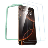 واقي شاشة UGREEN HD مع إطار تركيب لآيفون 16 برو ماكس - عبوتين | UGREEN HD Screen Protector with Installation Frame for iPhone 16 Pro Max (2-Pack)