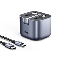 UGREEN Nexode 30W USB-C PD GaN Fast Charger UK Space Gray - شاحن يوجرين نيكسود 30 واط تقنية جان رمادي