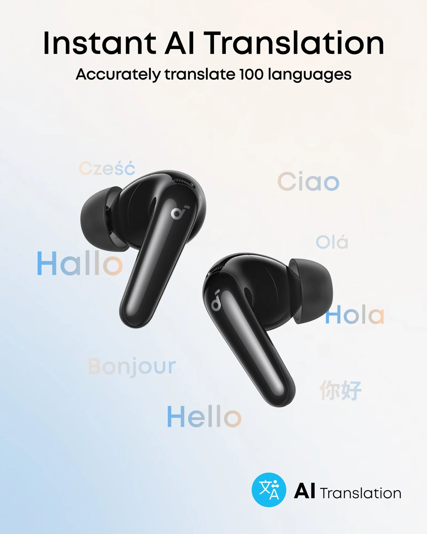 سماعات انكر ساوندكور R60i NC اللاسلكية بخاصية عزل الضوضاء وبوقت تشغيل حتى 50 ساعة | Anker Soundcore R60i NC Wireless Earbuds, Up to 50H Playtime