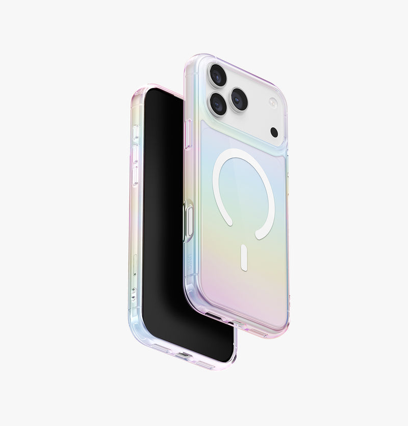 UNIQ Iridescia holographic case for iPhone 17 Pro Max Holo Quartz - main view
