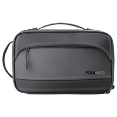 Promate UrbanPouch-Pro Tech Pouch Biometric Fingerprint Lock Black-Front