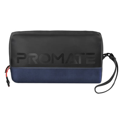 Promate Vali Lightweight Tech Organizer Pouch Cordura Blue-Front