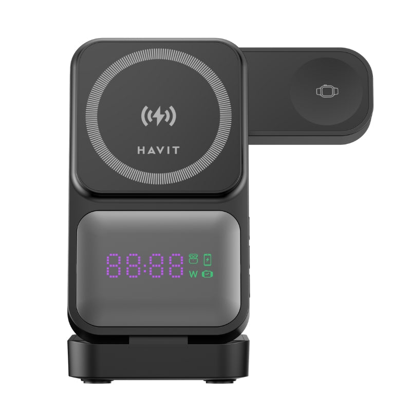 Havit W3107 3 in 1 wireless charger black