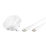 شاحن بيلكن بوست تشارج USB-C بقدرة 20 واط مع كابل تايب سي إلى تايب سي 1 متر - أبيض | Belkin BoostCharge Compact USB-C Charger 20W with 1m USB-C Cable - White