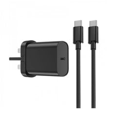 شاحن ويوو Wi-U001 سريع 20 واط PD مع كيبل Type-C إلى Lightning - أسود | WiWU Wi-U001 20W PD Fast Charger with Type-C to Lightning Cable - Black