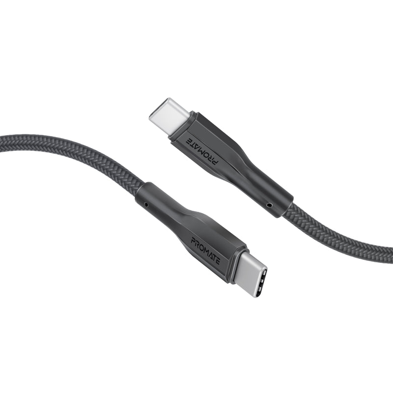 Promate XCord-CC200 Black TPE USB-C to USB-C cable 2m - main view