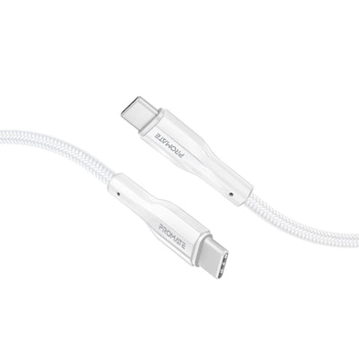 Promate XCord-CC300 White 3 metre USB-C to USB-C TPE cable - main view