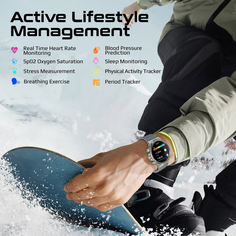 Promate XWatch-R20 Fitness Smartwatch 1.85 inch 710mAh Silver-Angle