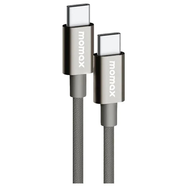 Kabloya Momax Elite 60W USB-C bo USB-C ya bi pêçayî, 1.5 m - Kabloya Momax Elite USB-C bo USB-C, şarjkirina bilez 60W, 1.5 m
