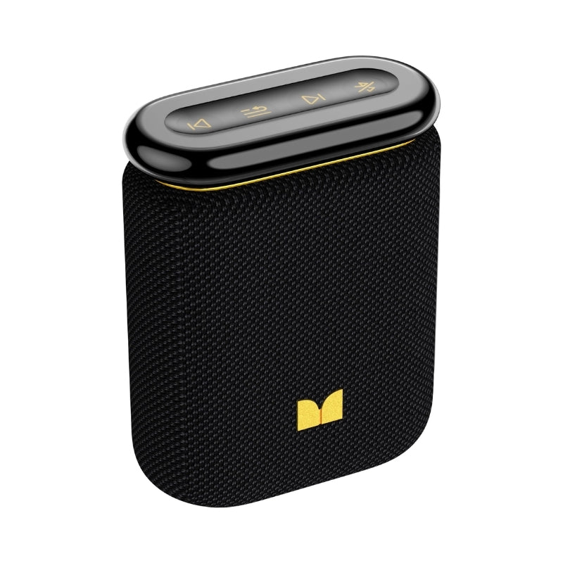 Monster Atomic Pebble Portable Bluetooth Speaker 15W Black | سماعة مونستر أتوميك بيبل المحمولة 15 واط أسود