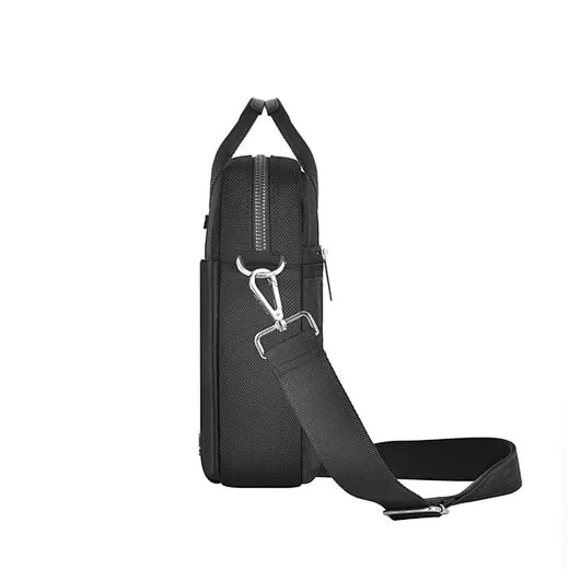 حقيبة لابتوب ويوو هالي لحجم 14 انش / 15.6 انش مع حزام كتف - اسود | WiWU Hali Laptop Briefcase Bag Handbag with Shoulder Strap 14" / 15.6" – Black