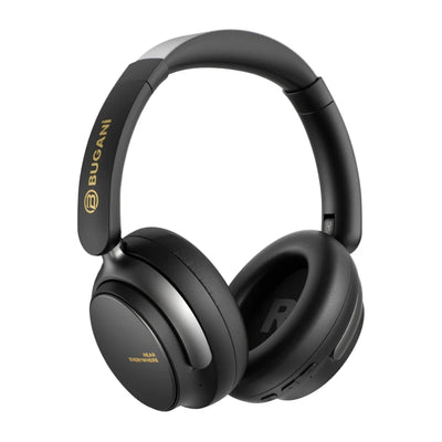 BUGANi Space BH01 Hybrid Active Noise Canceling Headphones Black | سماعات بوغاني سبيس BH01 بإلغاء الضوضاء النشط أسود