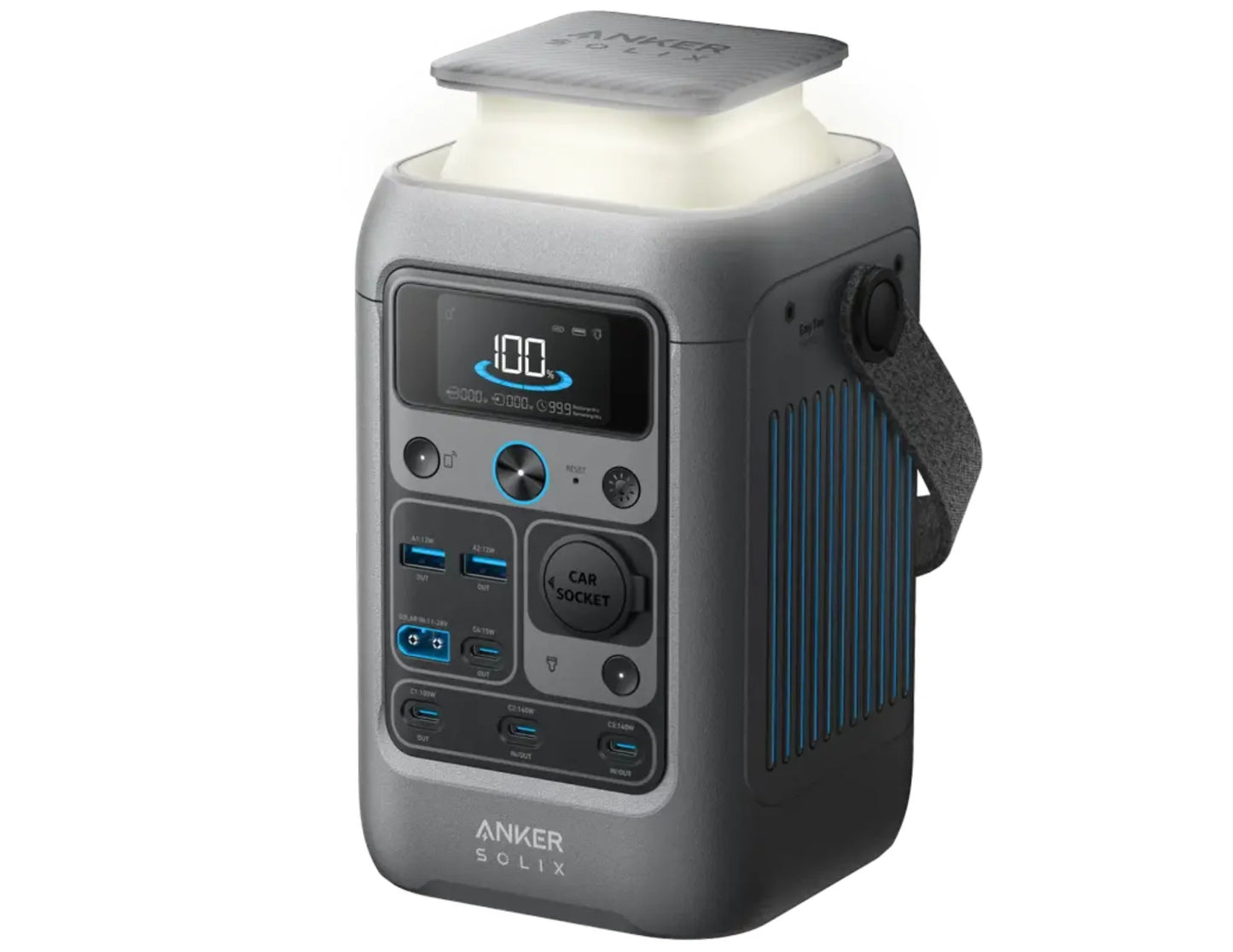 Santrala Hêzê ya Portable ya Anker SOLIX C300 DC, 300W, Kapasîteya 288Wh