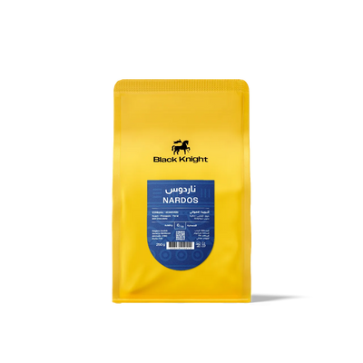 قهوة الفارس الأسود - ناردوس وزن 250 غرام | Black Knight - Nardos - Ethiopia 250g