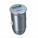 شاحن سيارة GaN بقدرة 65 واط ومنفذين من راف باور RP-VC1013 | RAVPower RP-VC1013 65W Dual-Port GaN Car Charger