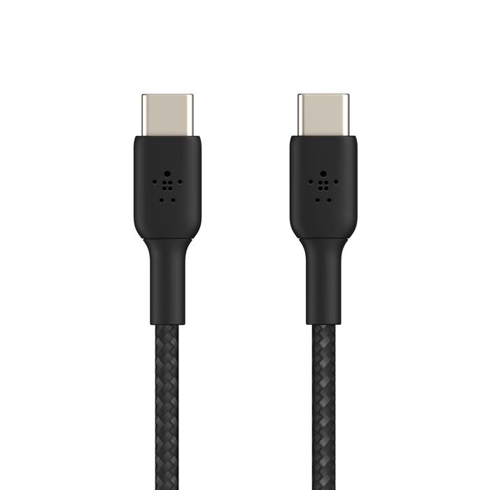 كيبل بيلكن BoostCharge مضفر تايب سي الى تايب سي بطول 1 متر | Belkin BoostCharge Braided USB-C to USB-C Cable 1M/3.3ft