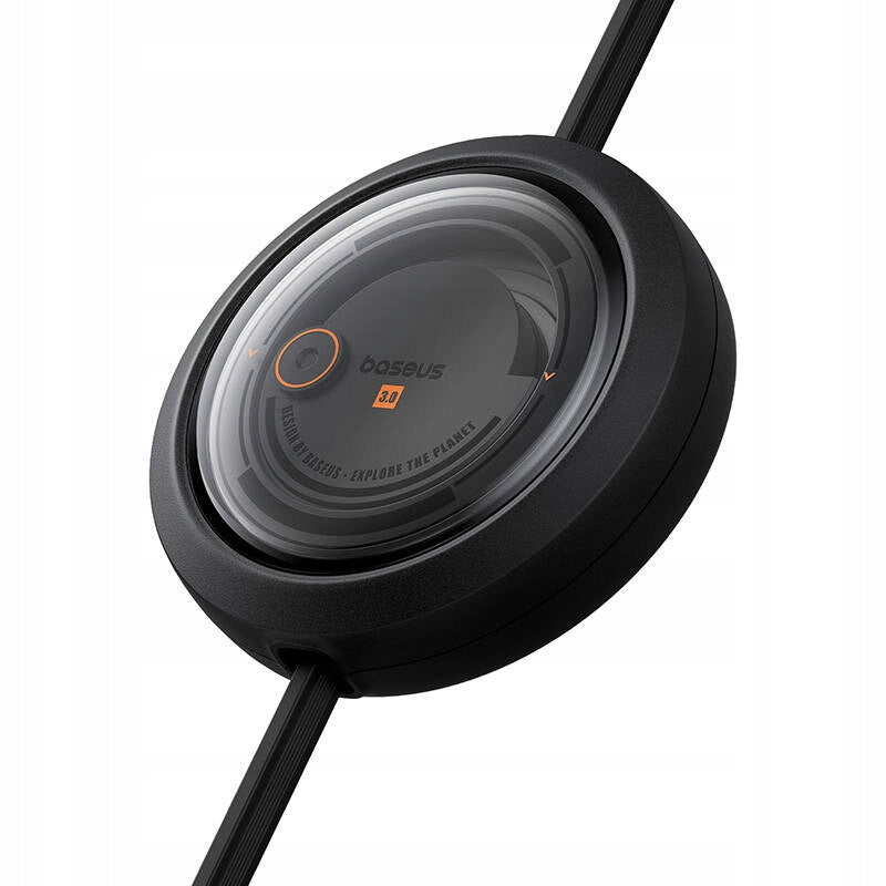 كابل Baseus Free2Draw قابل للسحب - Baseus Free2Draw Retractable Cable USB→M+L+C 100W 1.1m Black