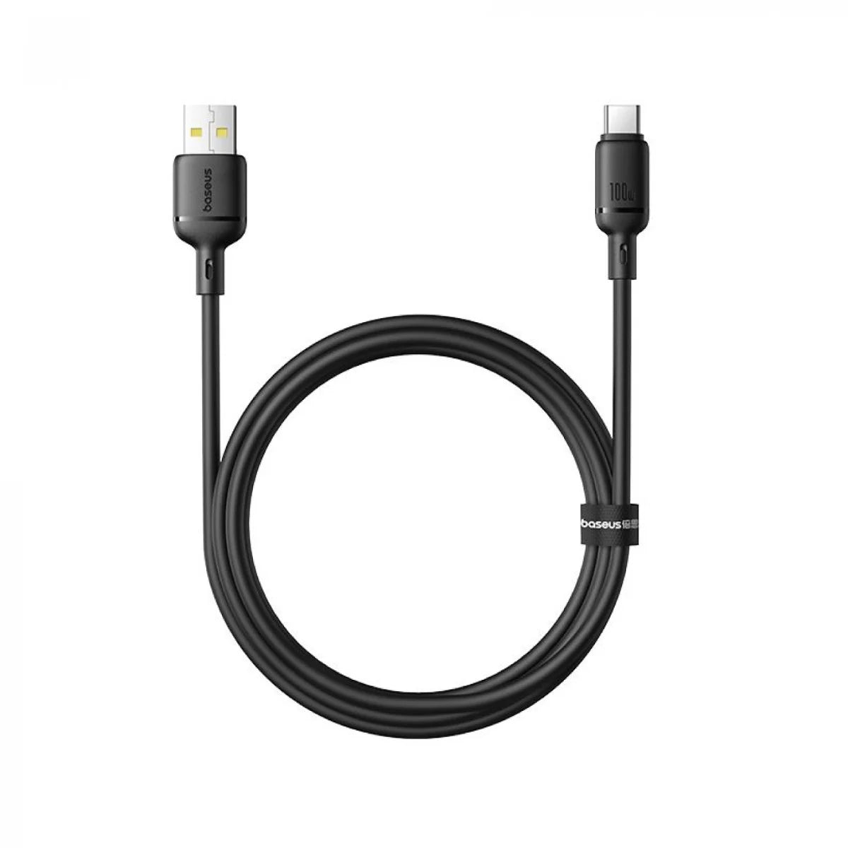 كابل Baseus Silky USB-C 100W | Baseus Silky Cable USB→C 100W 2m Black