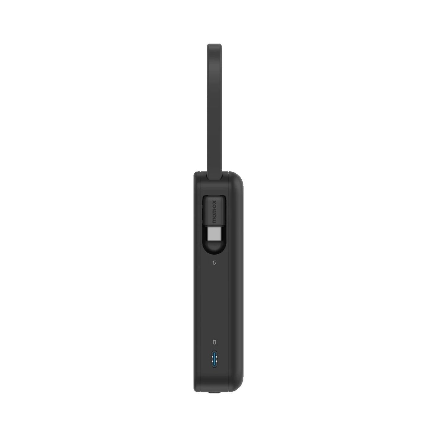 باور بانك موماكس Power Vital+ بسعة 10,000 مللي امبير مع كيبلين تايب سي مدمجين | Momax Power Vital+ Power Bank 10000mAh with 2 Built-In USB-C Cables
