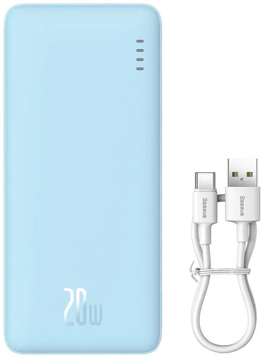 Baseus Airpow Power Bank 20000mAh 20W Blue - بيسوس باور بانك 20000 مللي أمبير 20 واط أزرق