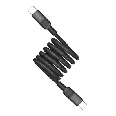 Kabloya Magnetîk a USB-C bo USB-C ya Momax Mag.Link 100W, 1 m - Kabloya Magnetîk a Momax Mag.Link, USB-C bo USB-C, Şarjkirina Bilez 100W, Dirêjahiya 1 m