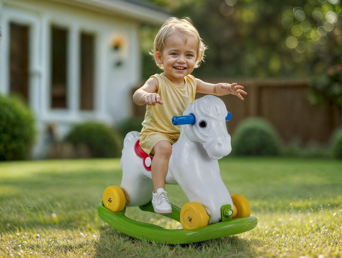 Dolu ROCKING HORSE WITH WHEELS CTN 7078