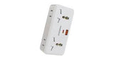 محول بورودو بليكس العالمي 1500W مع 6 مقابس AC ومنافذ USB-C وUSB-A - أبيض | Porodo Plex 1500W Universal Adapter with Multiple USB & AC Outlets White