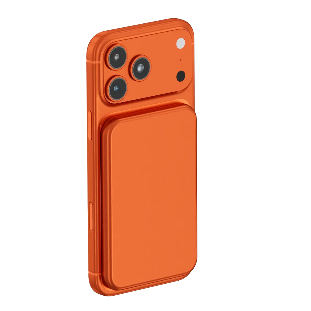باور بانك جرين لايون ألترا سليم ماج 4000 مللي أمبير - برتقالي | Green Lion Ultra Slim Mag 4000mAh Power Bank - Orange