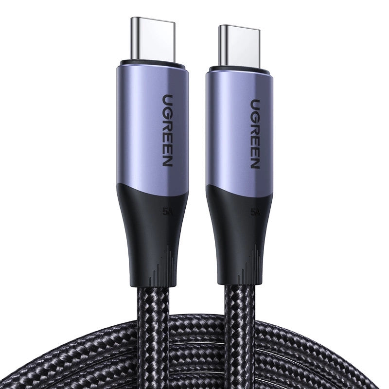 كيبل UGREEN USB 3.2 Gen 2 شحن سريع 240W نقل بيانات 10Gbps | UGREEN USB 3.2 Gen 2 Cable Support Fast Charging 240W, High-definition Audio & Video Streaming (10 Gbps) High-speed Transmission