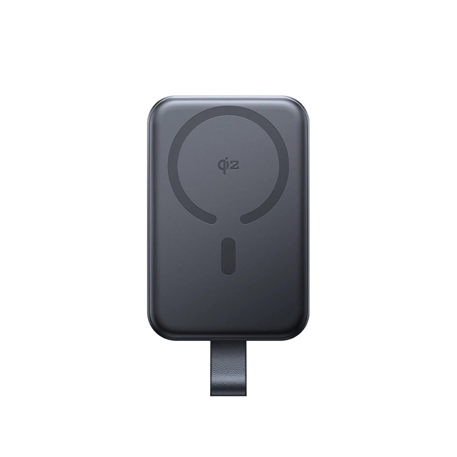 JOYROOM QI2 10,000mAh Hêza Bêtêl a Magnetîk bi Şarjkirina 22.5W û Pêveka Çêkirî - Reş | JOYROOM JR-PBM11 QI2 22.5W Hêza Bêtêl a Magnetîk bi Pêveka Çêkirî 10000mAh – Reş