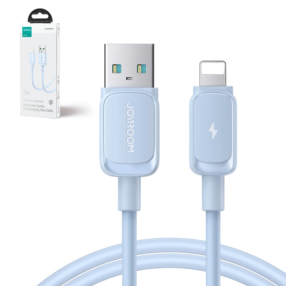 JOYROOM Kabloya Daneyên Şarjkirina Bilez a Rêzeya Pirreng a 3A ji USB-A bo Lightning 18W 1.2m