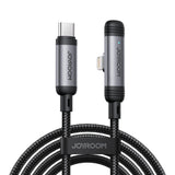 JOYROOM Kabloya Daneyan a Şarjkirina Bilez a Series EnjoyX 90°, Ji Tîpa-C bo Lightning, 30W, 1.2m