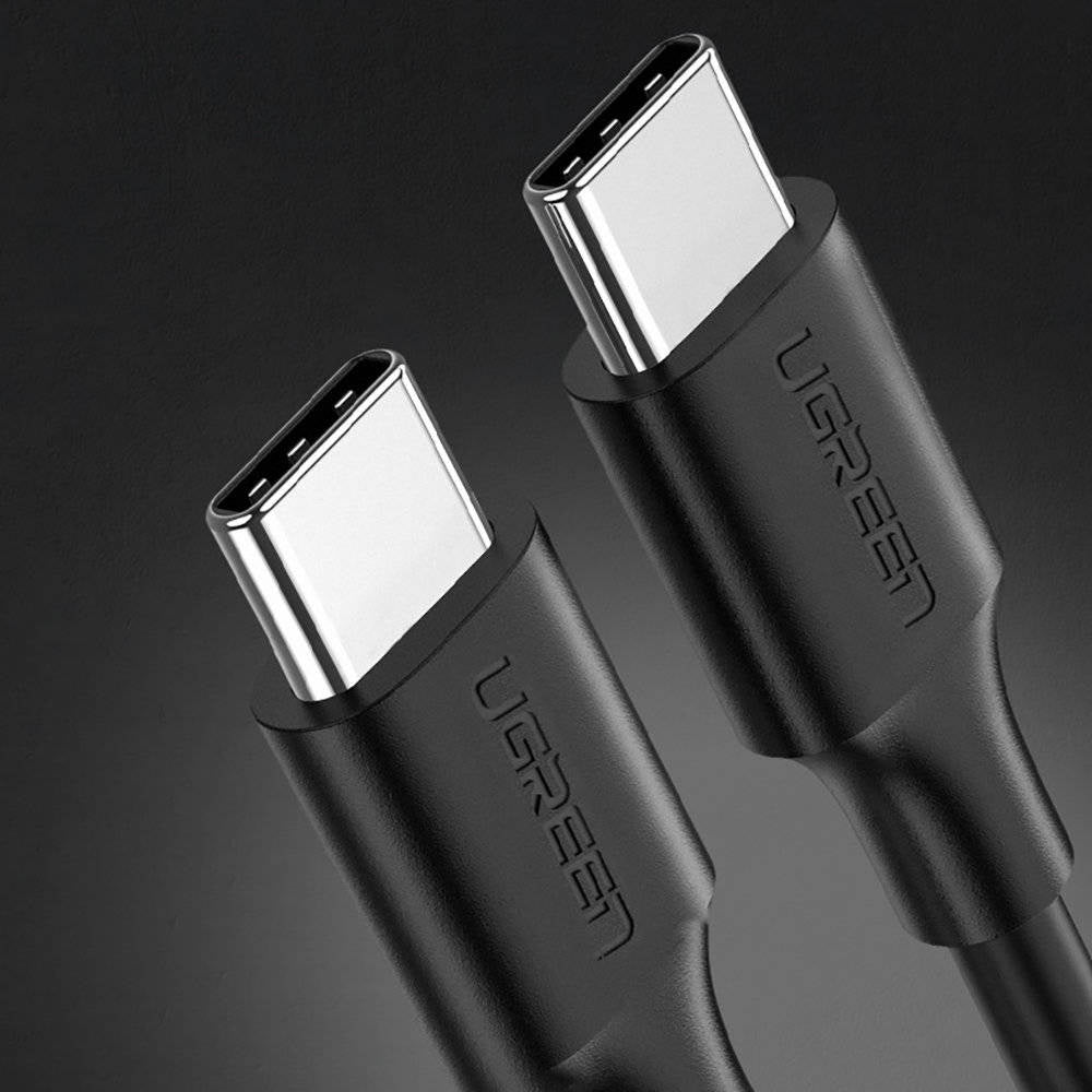 UGREEN USB-C to USB-C PD Fast Charging Cable 60W 0.5M For Laptops & Phones - كابل شحن يوجرين USB-C إلى USB-C 60 واط 0.5 متر للابتوب والهواتف