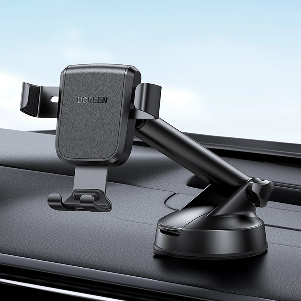 UGREEN Gravity Phone Holder with Suction Cup (Black) | حامل هاتف يونيجرين جرافيتي بكأس شفط (أسود)